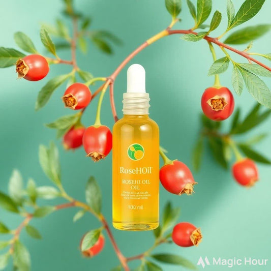 Pure Aura Organic Rosehip Oil Infused with 0.5% Vitamin E - 50ml